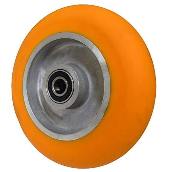 Casterhq Caster Barn, 6x2 Orange Polyurethane on Aluminum Wheel, 1,000 lbs Ca CB-UAO62